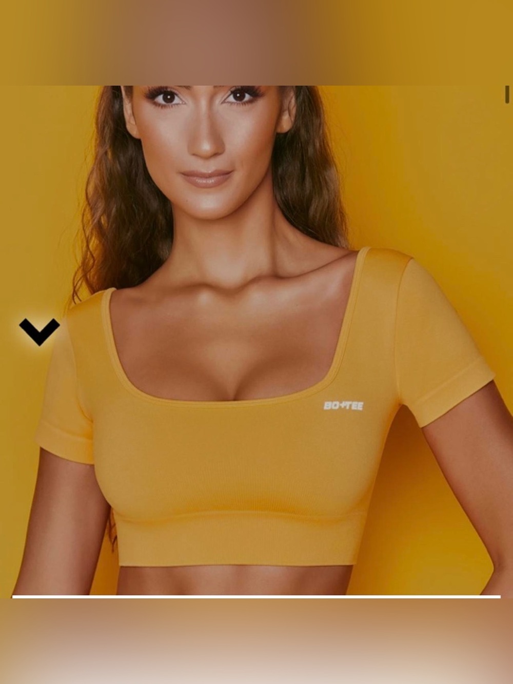 Bo+Tee Elevate Crop Top in Orange / Size L / NWOT